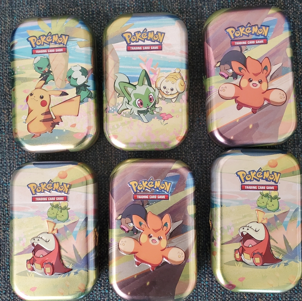 Collectable Pokémon Set of 6 Tins